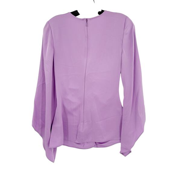 RAMY BROOK Top NEW Size S Light Purple Livi Blouse $385 Gold Metallic - Picture 4 of 6